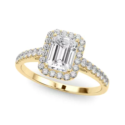 Avery Traditional Halo Engagement Ring