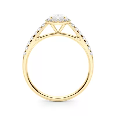 Avery Traditional Halo Engagement Ring