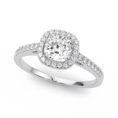Avery Traditional Halo Engagement Ring