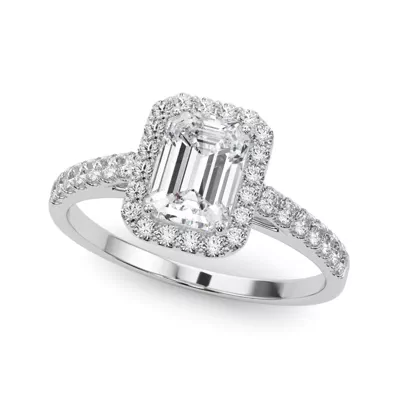 Avery Traditional Halo Engagement Ring