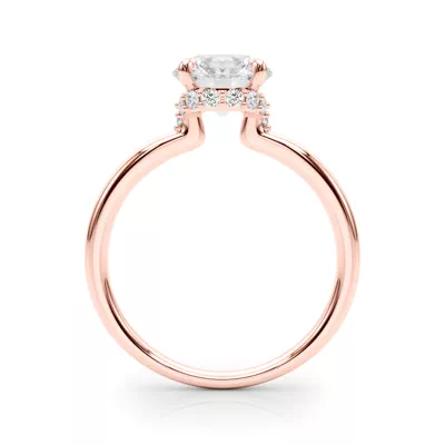 Amelie Hidden Halo Engagement Ring