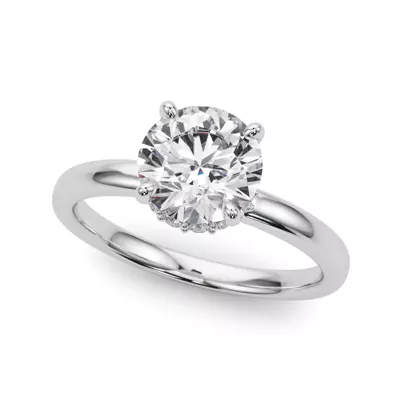 Amelie Hidden Halo Engagement Ring