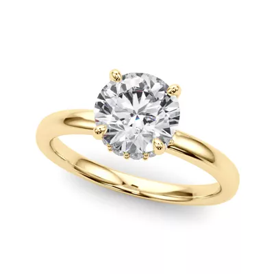 Amelie Hidden Halo Engagement Ring