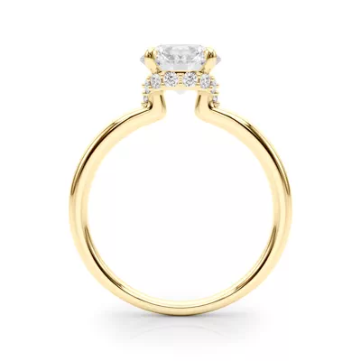 Amelie Hidden Halo Engagement Ring