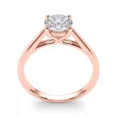 Emma Cathedral 4 Prong Solitaire Engagement Ring