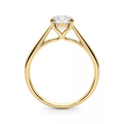 Emma Cathedral 4 Prong Solitaire Engagement Ring