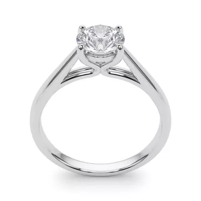 Emma Cathedral 4 Prong Solitaire Engagement Ring