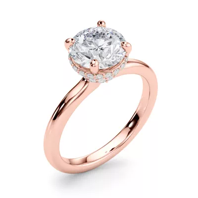 Harley Double Halo Engagement Ring