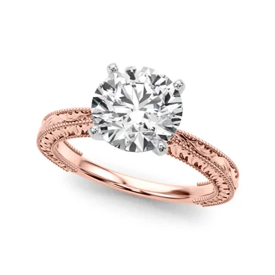 Mila Vintage-Inspired Solitaire Engagement Ring (1.8 mm)