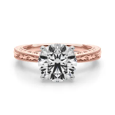 Mila Vintage-Inspired Solitaire Engagement Ring (1.8 mm)