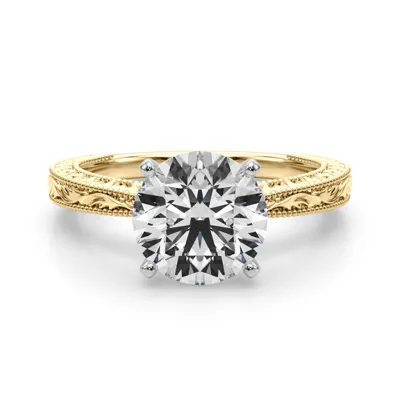 Mila Vintage-Inspired Solitaire Engagement Ring (1.8 mm)