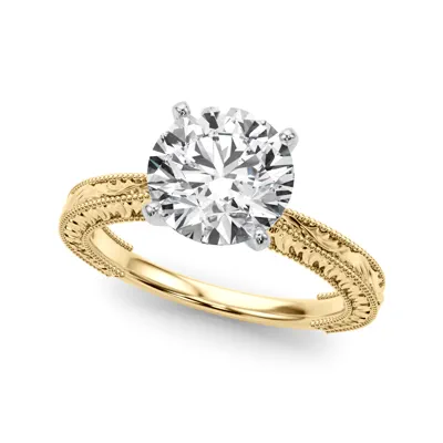 Mila Vintage-Inspired Solitaire Engagement Ring (1.8 mm)