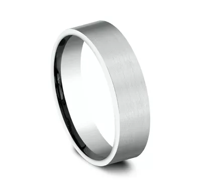 Satin Finish Flat Comfort-Fit Band (6mm)