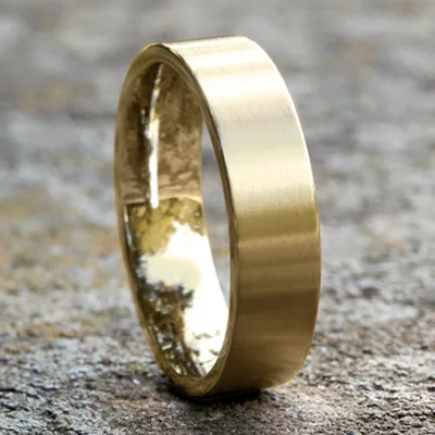 Satin Finish Flat Comfort-Fit Band (6mm)