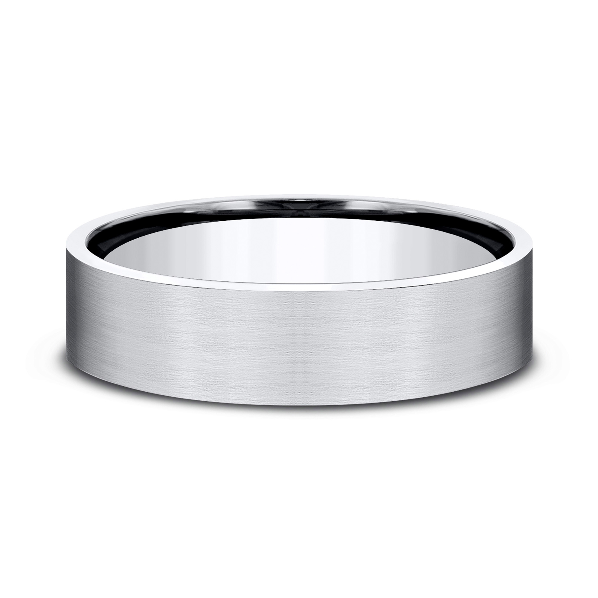 Cobalt Satin Finish Flat Comfort-Fit Band (6mm)