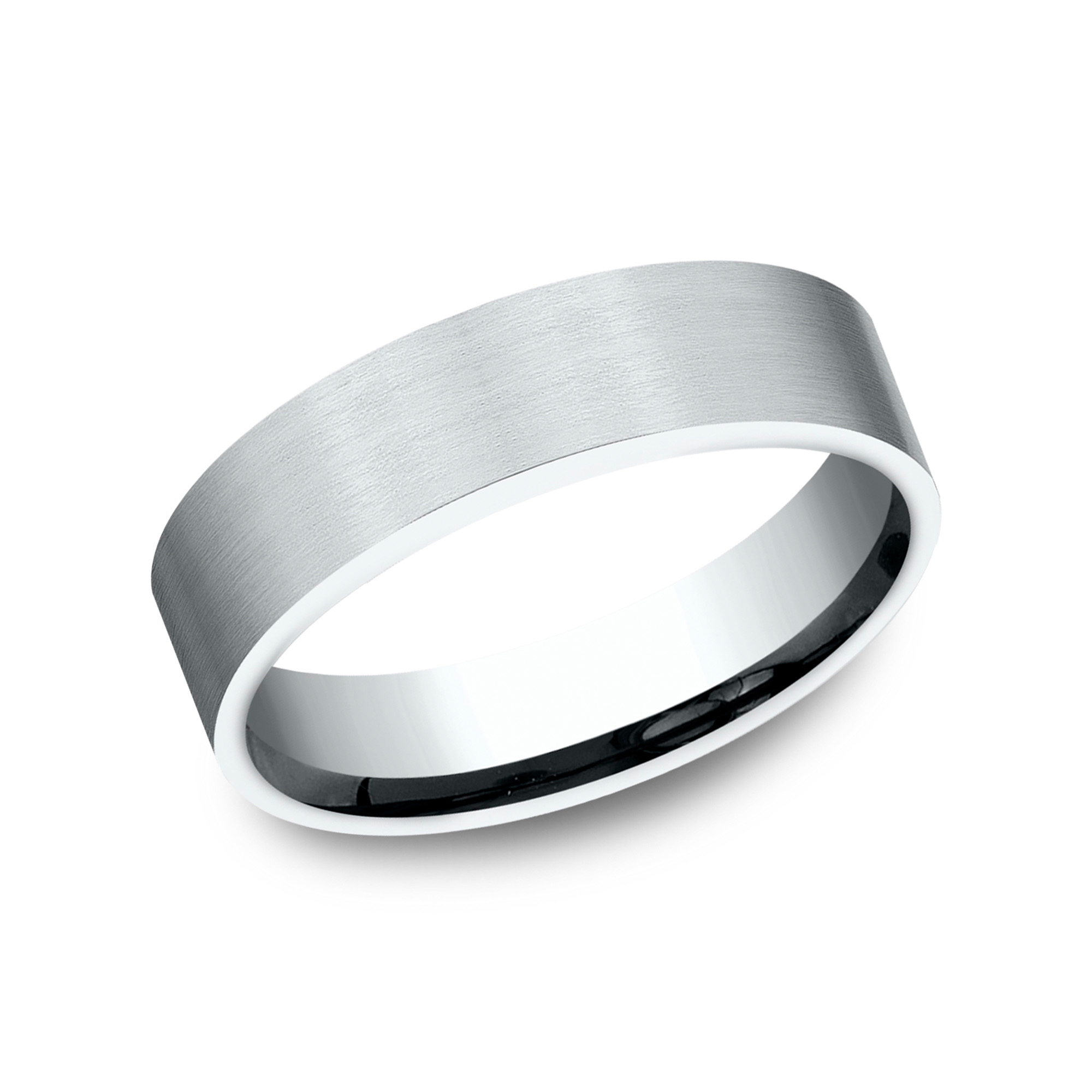 Cobalt Satin Finish Flat Comfort-Fit Band (6mm)