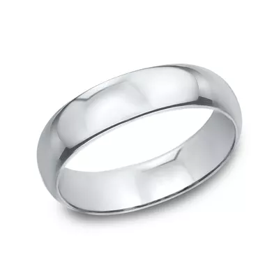 Cobalt Low-Dome Comfort-Fit Polished Band (6mm)