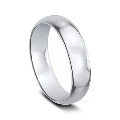 Cobalt Low-Dome Comfort-Fit Polished Band (6mm)