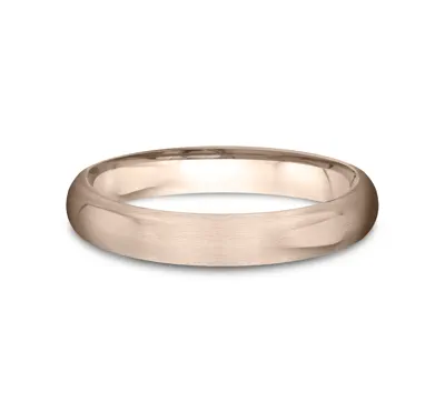 Low Dome Comfort-Fit Satin Finish Band (3mm)