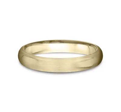 Low Dome Comfort-Fit Satin Finish Band (3mm)