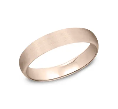 Midweight Classic Satin Finish Plain Band (4mm)