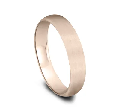 Midweight Classic Satin Finish Plain Band (4mm)