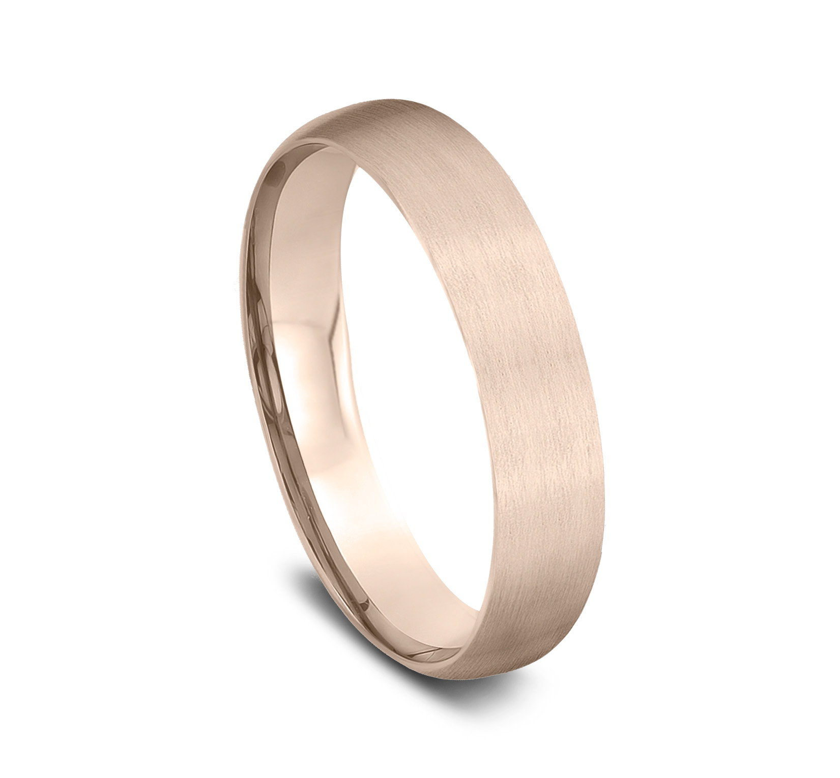 Low Dome Comfort-Fit Satin Finish Band (4mm)