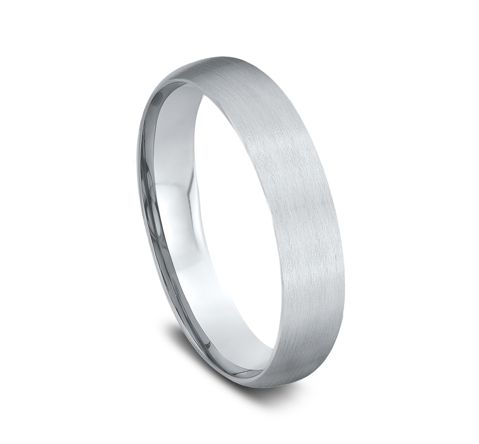 Low Dome Comfort-Fit Satin Finish Band (4mm)