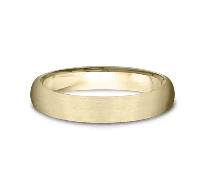 Low Dome Comfort-Fit Satin Finish Band (4mm)