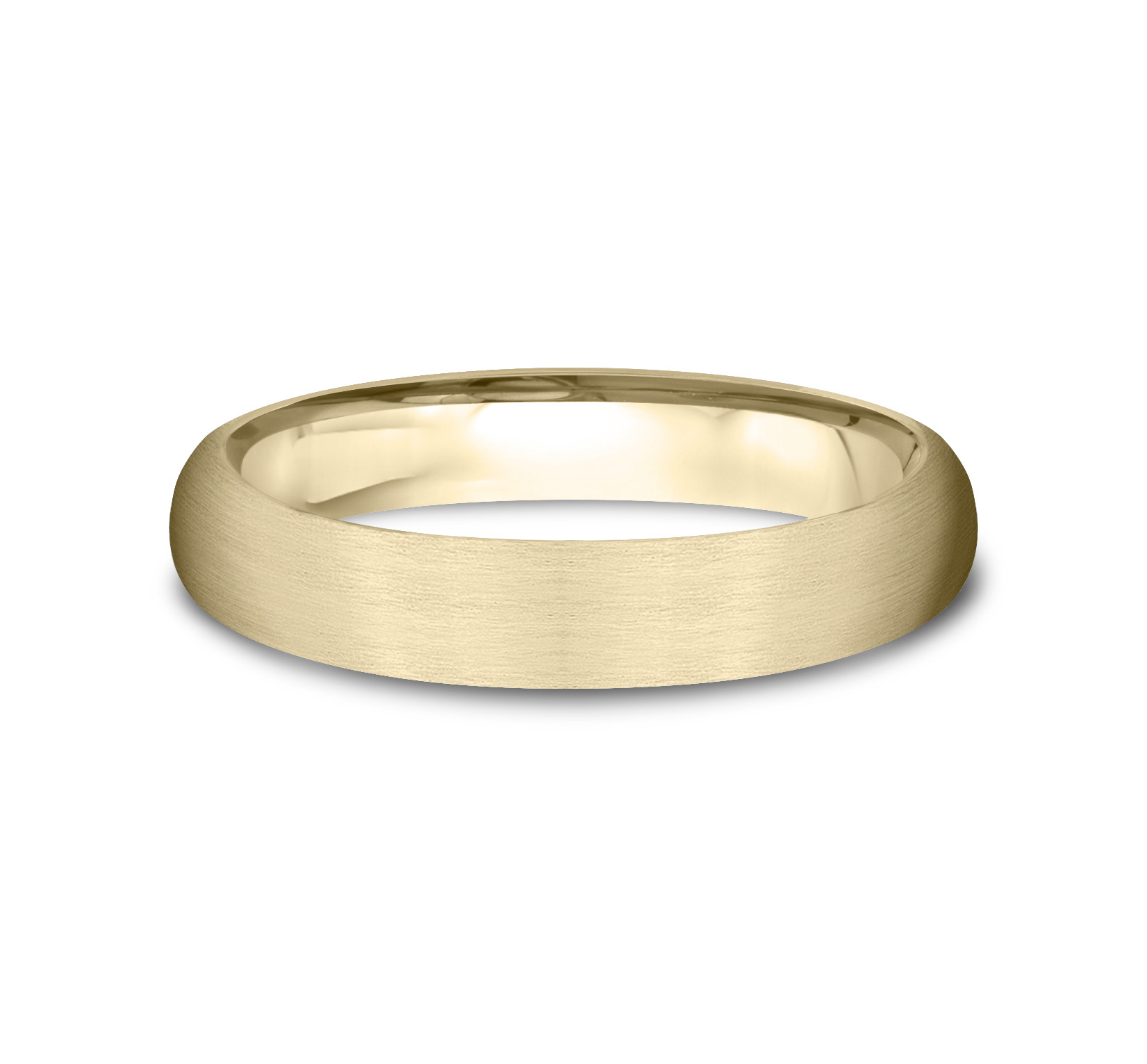 Low Dome Comfort-Fit Satin Finish Band (4mm)