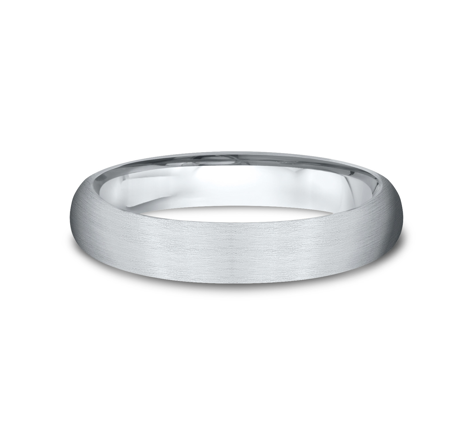 Low Dome Comfort-Fit Satin Finish Band (4mm)