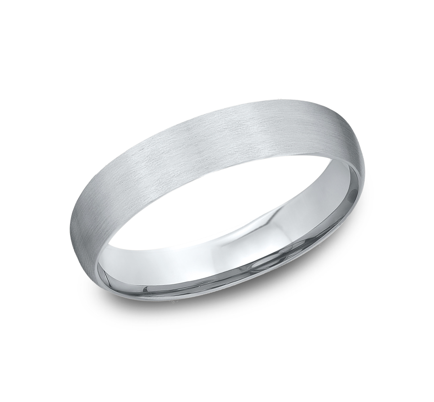 Low Dome Comfort-Fit Satin Finish Band (4mm)