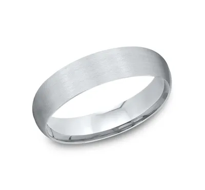 Low Dome Comfort-Fit Satin Finish Band (5mm)