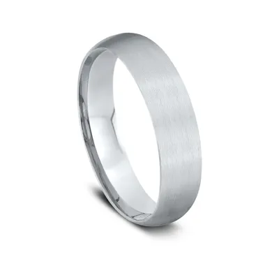 Low Dome Comfort-Fit Satin Finish Band (5mm)