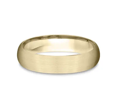 Low Dome Comfort-Fit Satin Finish Band (5mm)