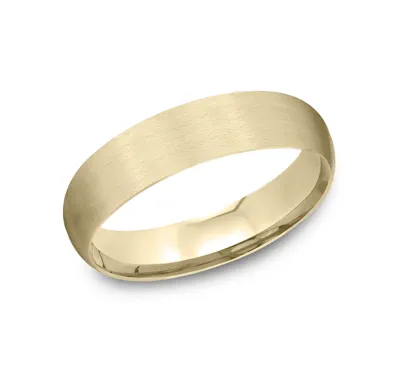 Low Dome Comfort-Fit Satin Finish Band (5mm)