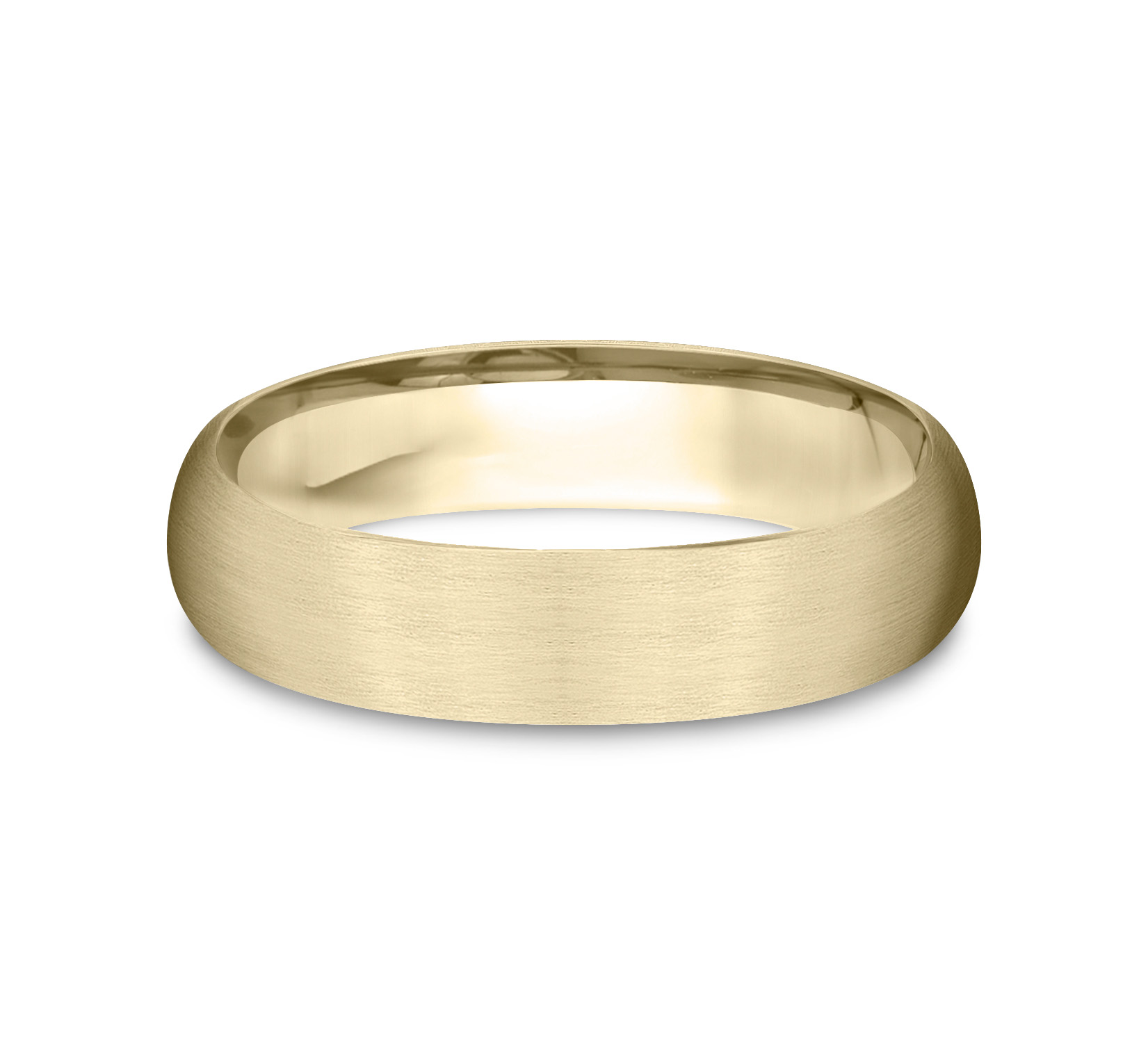 Low Dome Comfort-Fit Satin Finish Band (5mm)