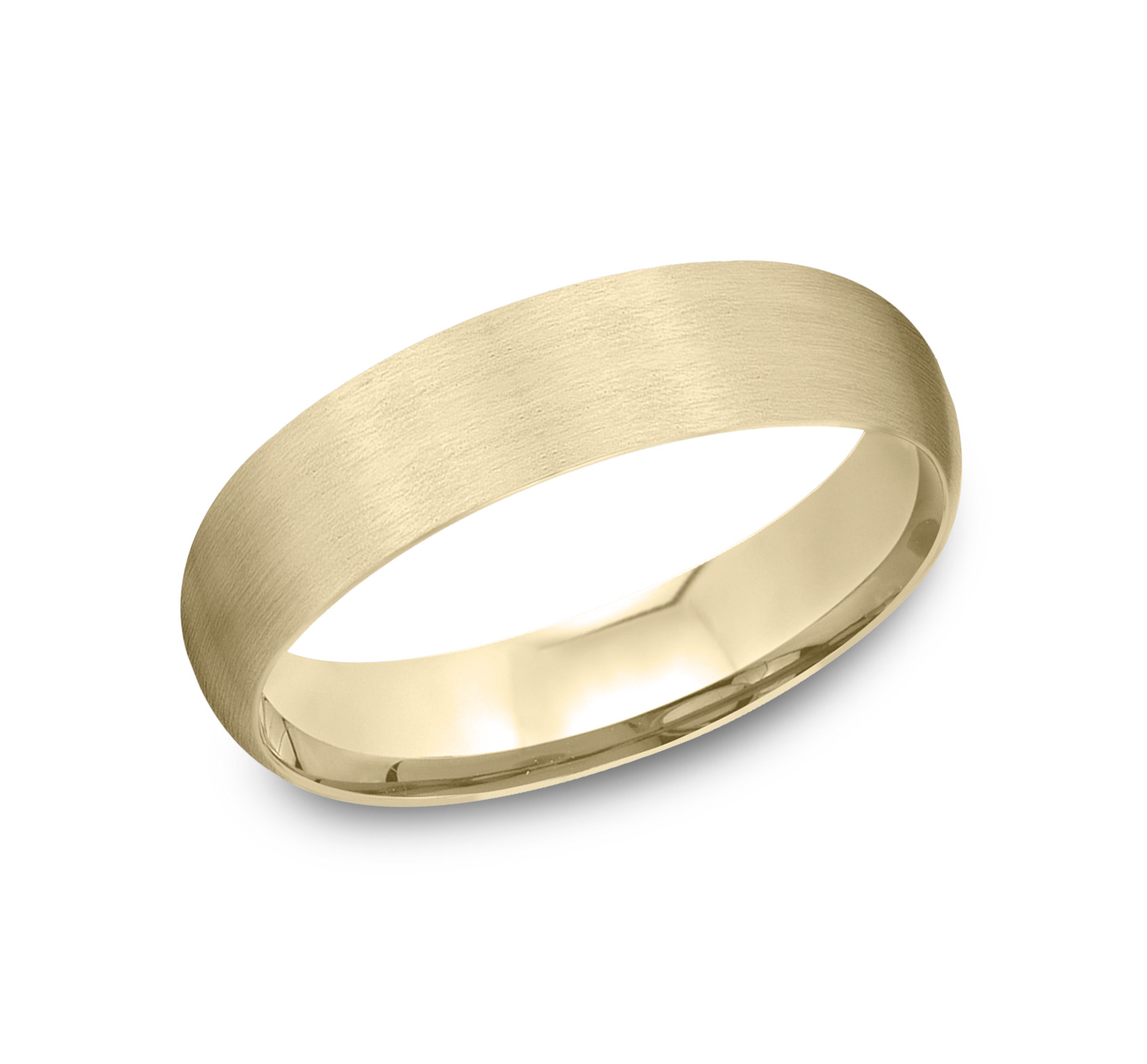 Low Dome Comfort-Fit Satin Finish Band (5mm)