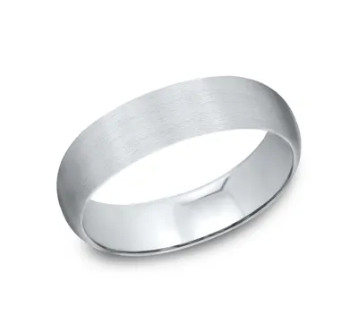 Midweight Classic Satin Finish Plain Band (6mm)