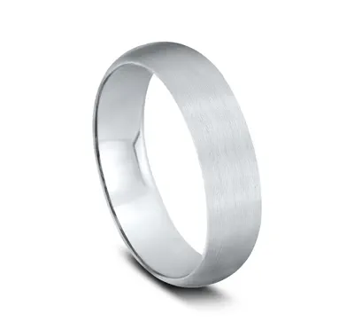 Midweight Classic Satin Finish Plain Band (6mm)