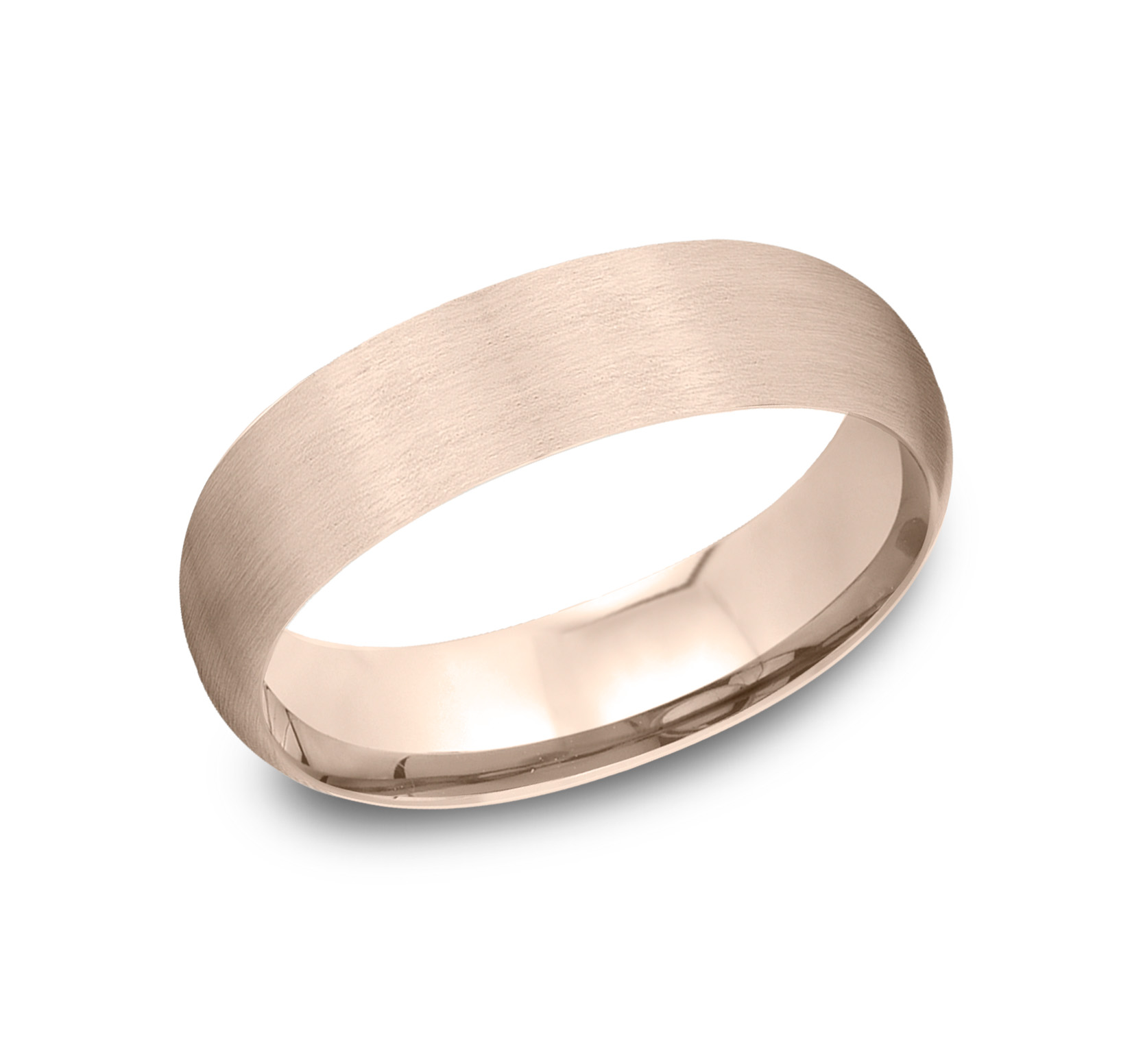 Low Dome Comfort-Fit Satin Finish Band (6mm)