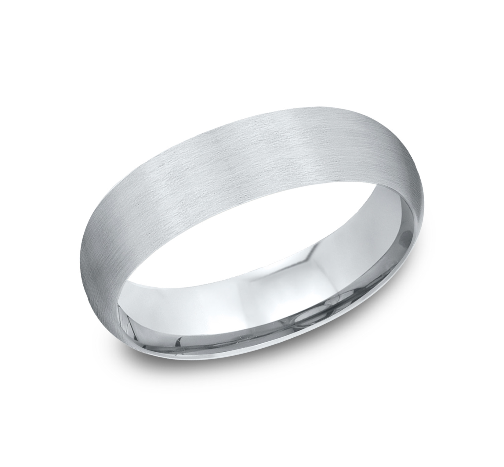 Low Dome Comfort-Fit Satin Finish Band (6mm)