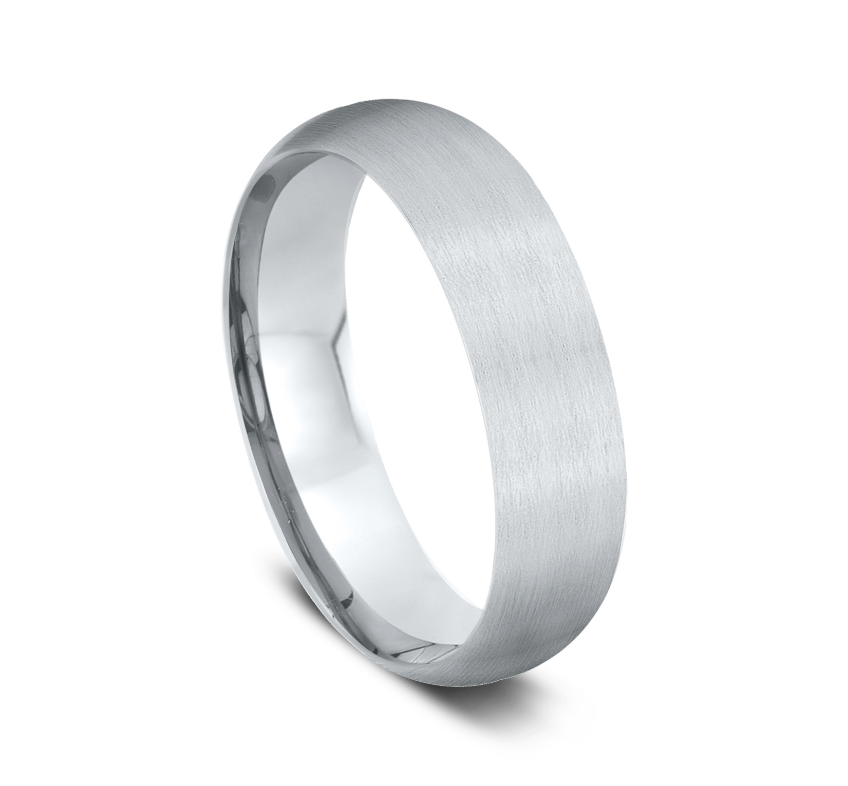 Low Dome Comfort-Fit Satin Finish Band (6mm)