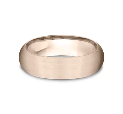 Low Dome Comfort-Fit Satin Finish Band (7mm)