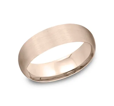 Low Dome Comfort-Fit Satin Finish Band (7mm)