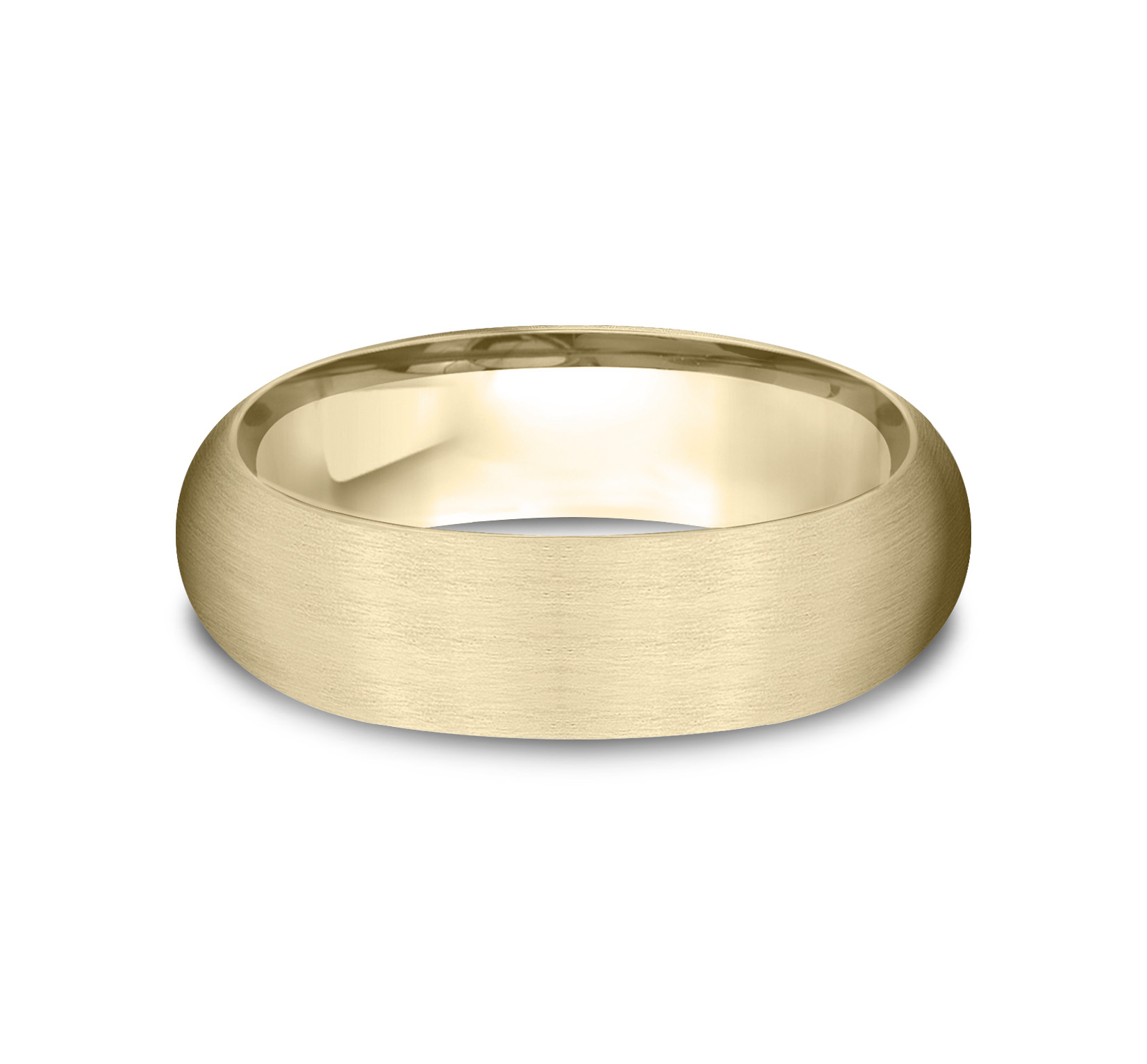 Low Dome Comfort-Fit Satin Finish Band (7mm)