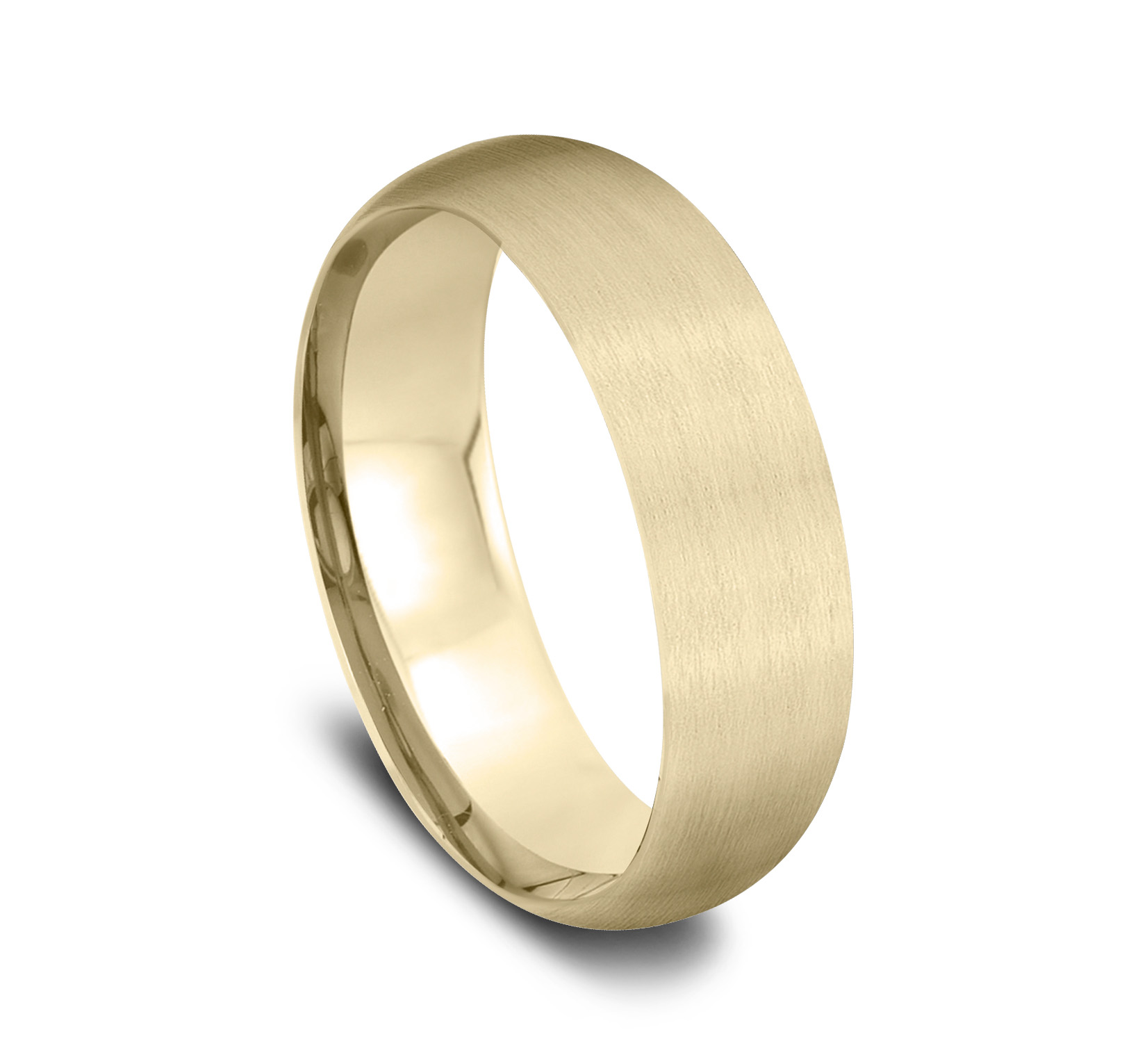 Low Dome Comfort-Fit Satin Finish Band (7mm)