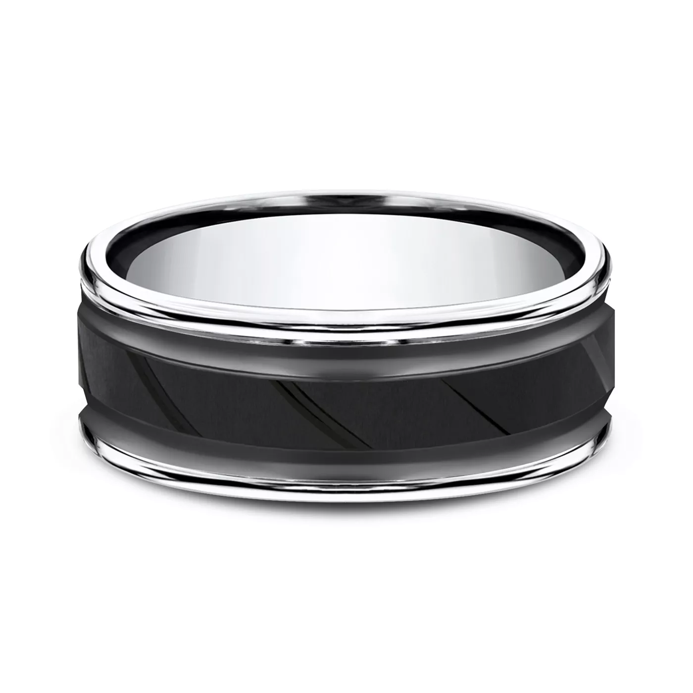Cobalt Diagonal-Cut Comfort-Fit Band (8mm)