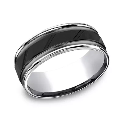 Cobalt Diagonal-Cut Comfort-Fit Band (8mm)