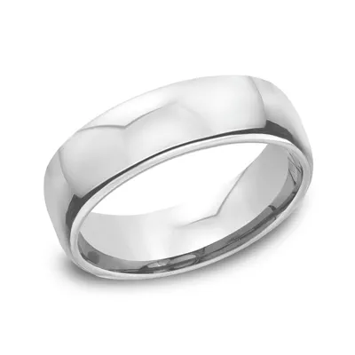 Cobalt Euro Comfort-Fit Plain Band (6.5mm)